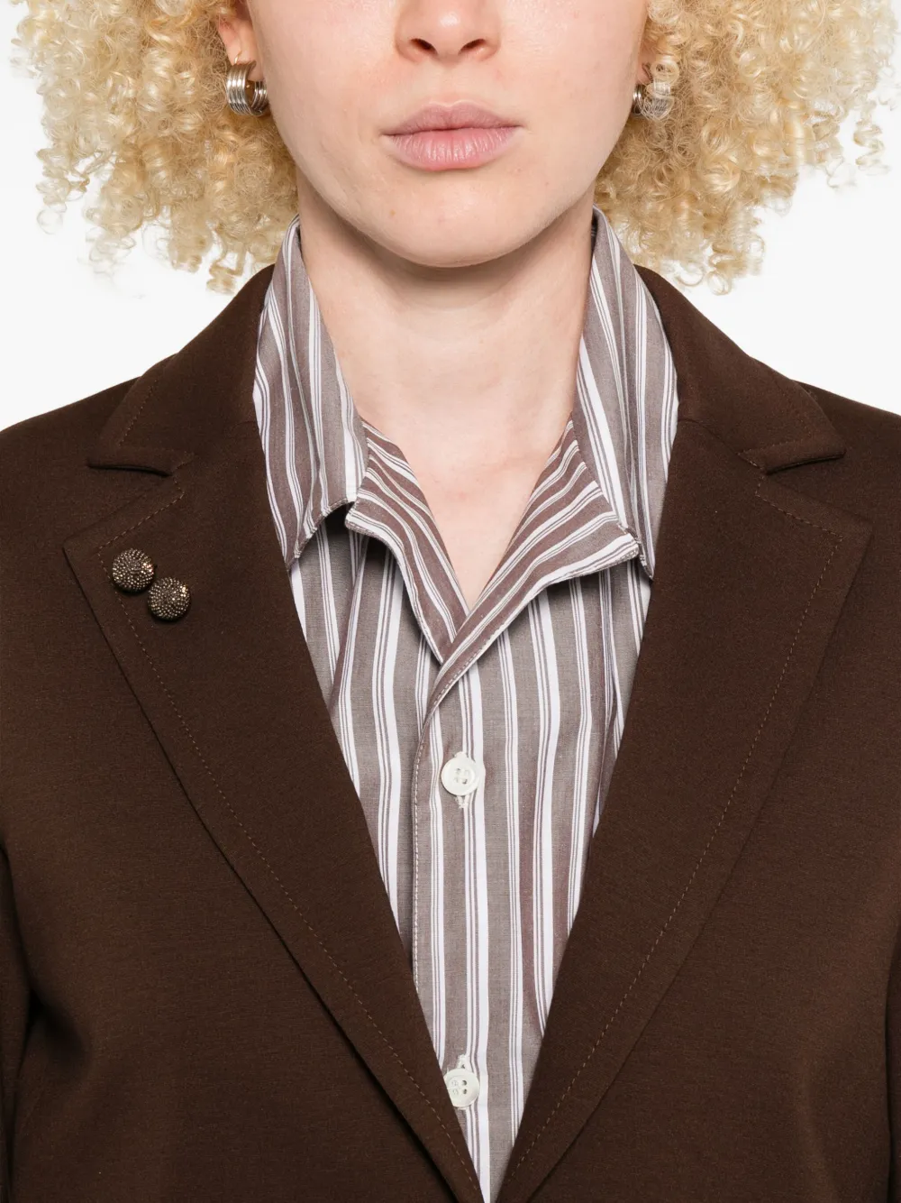 Fabiana Filippi Blazer met knopen Bruin