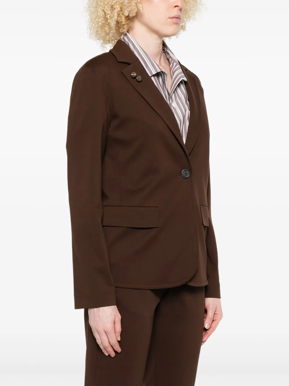 Fabiana Filippi Blazer met knopen Bruin