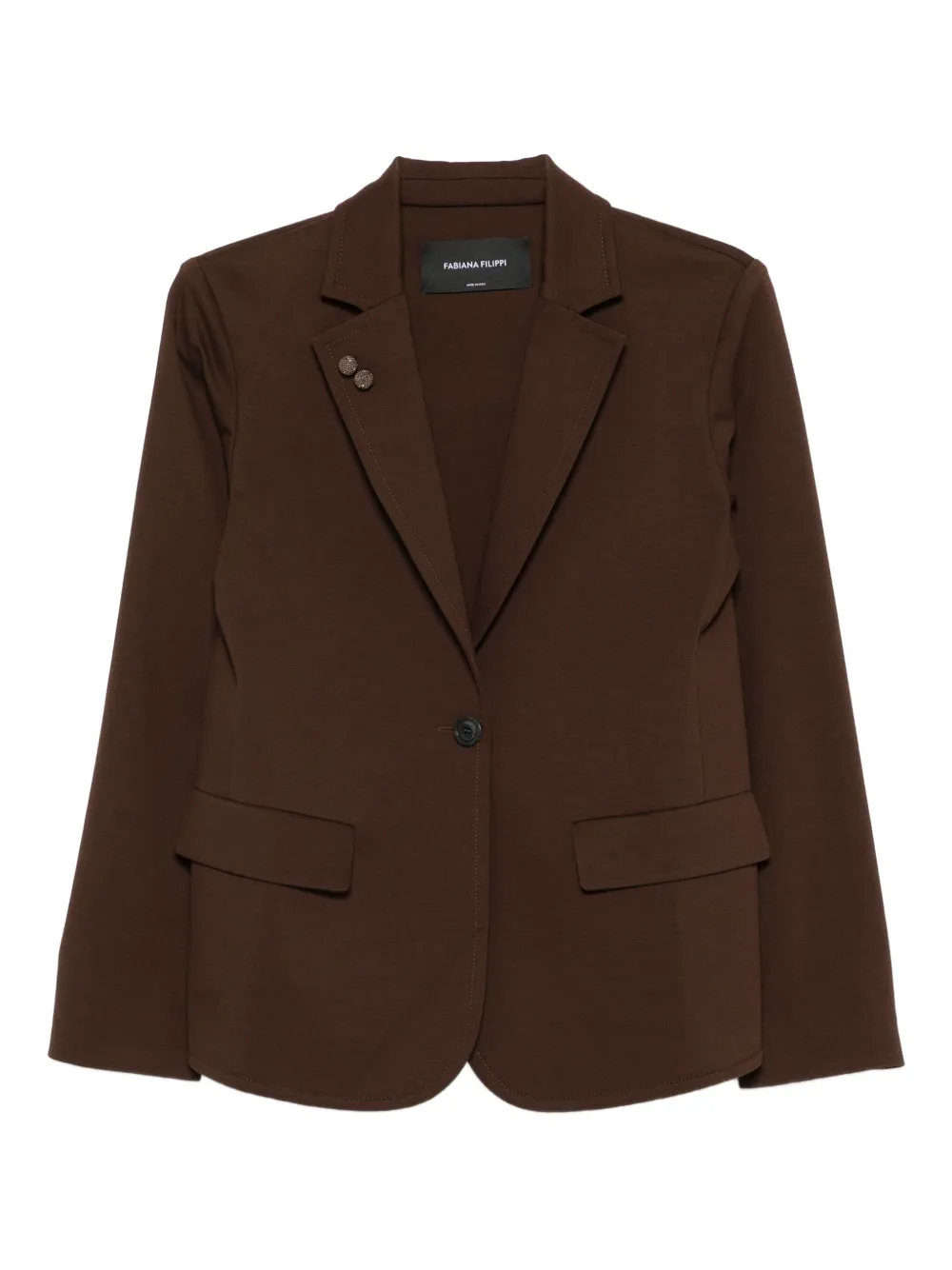 Fabiana Filippi Blazer met knopen Bruin