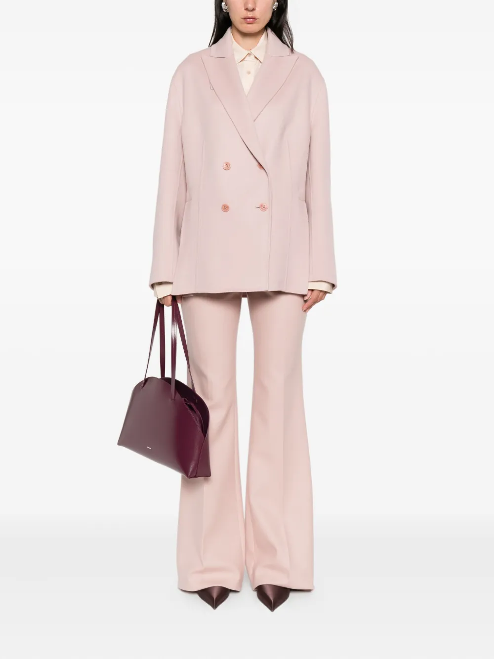 Ermanno Scervino Jack met dubbele rij knopen Roze