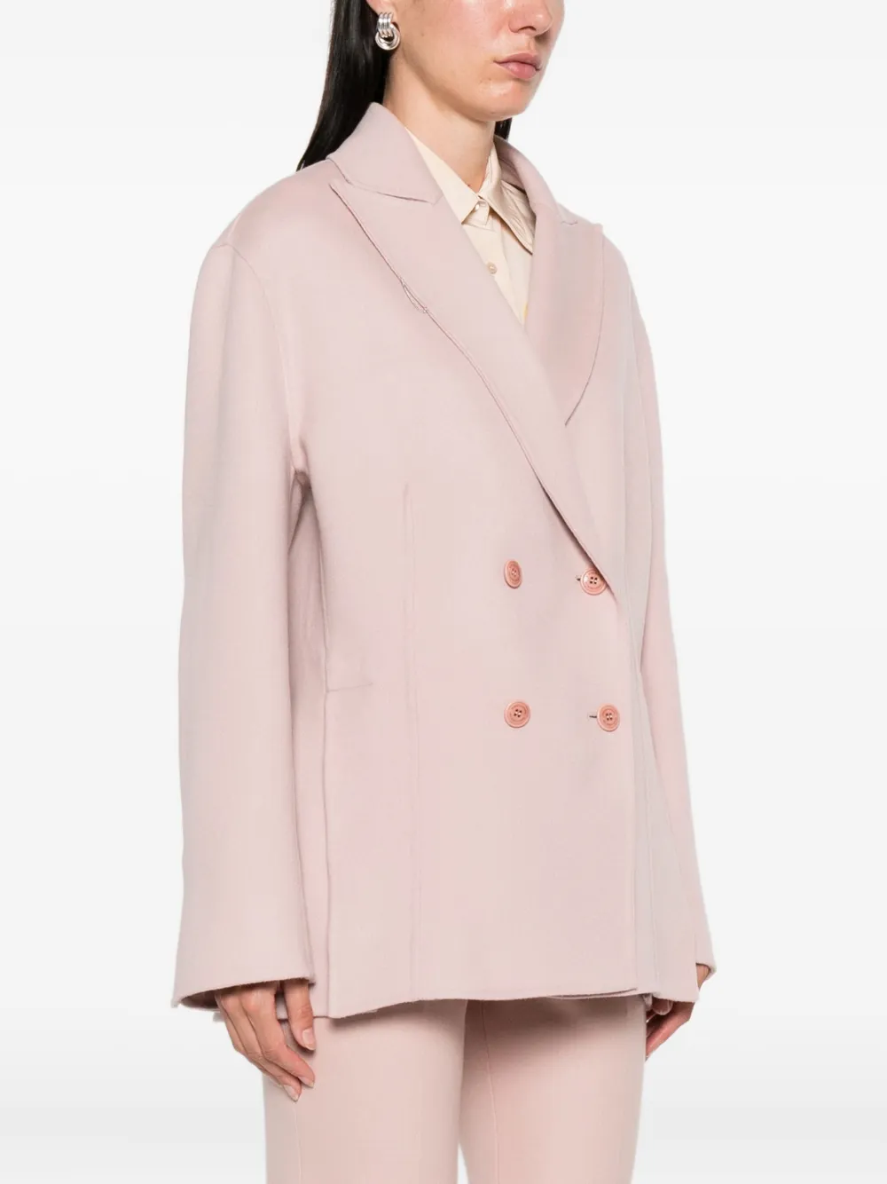 Ermanno Scervino Jack met dubbele rij knopen Roze