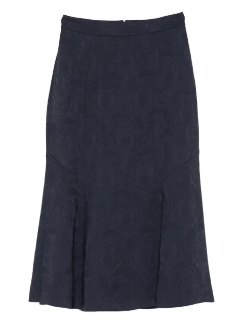 ETRO damask-pattern midi skirt