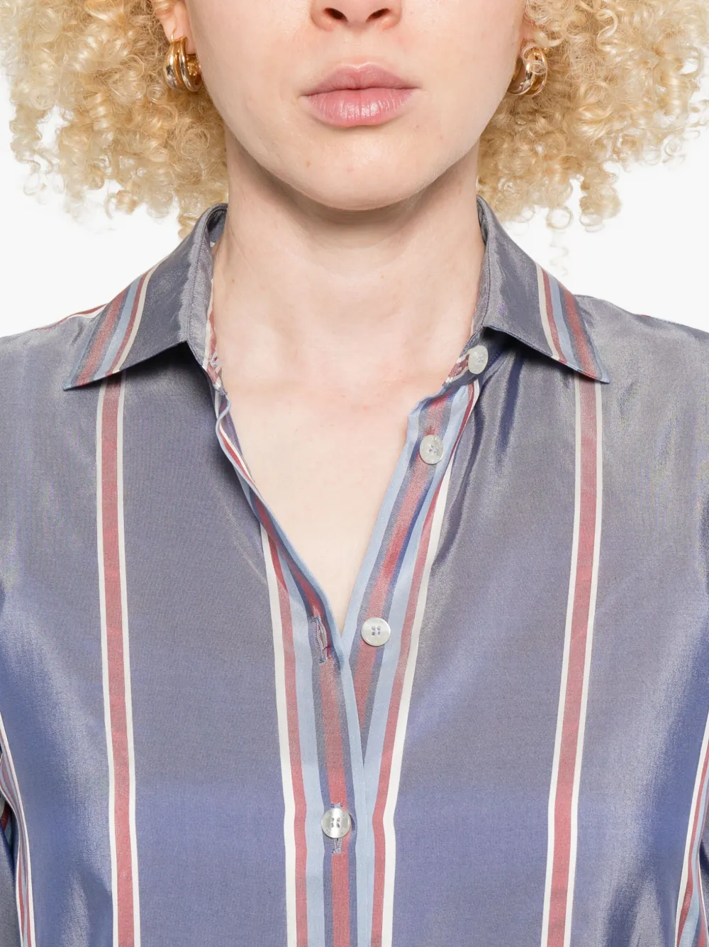 ETRO Gestreept blouse Paars