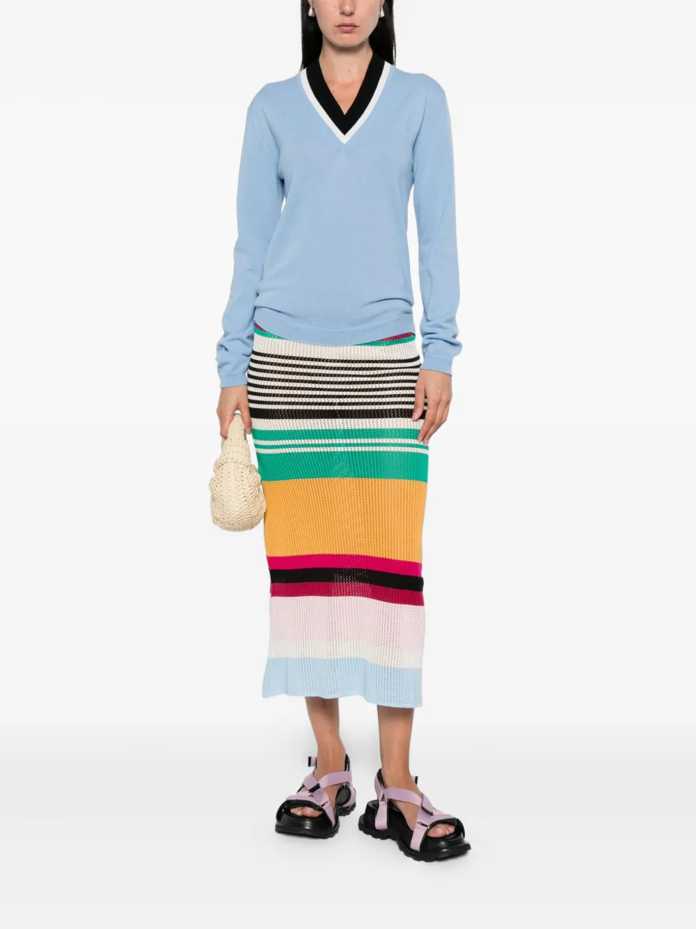 Marni V-neck wool sweater | Knitted Sweaters | Image 2