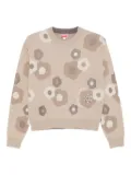 Kenzo Hana Dots crew-neck sweater - Neutrals