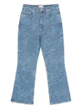 GANNI textured five-pocket jeans - Blue