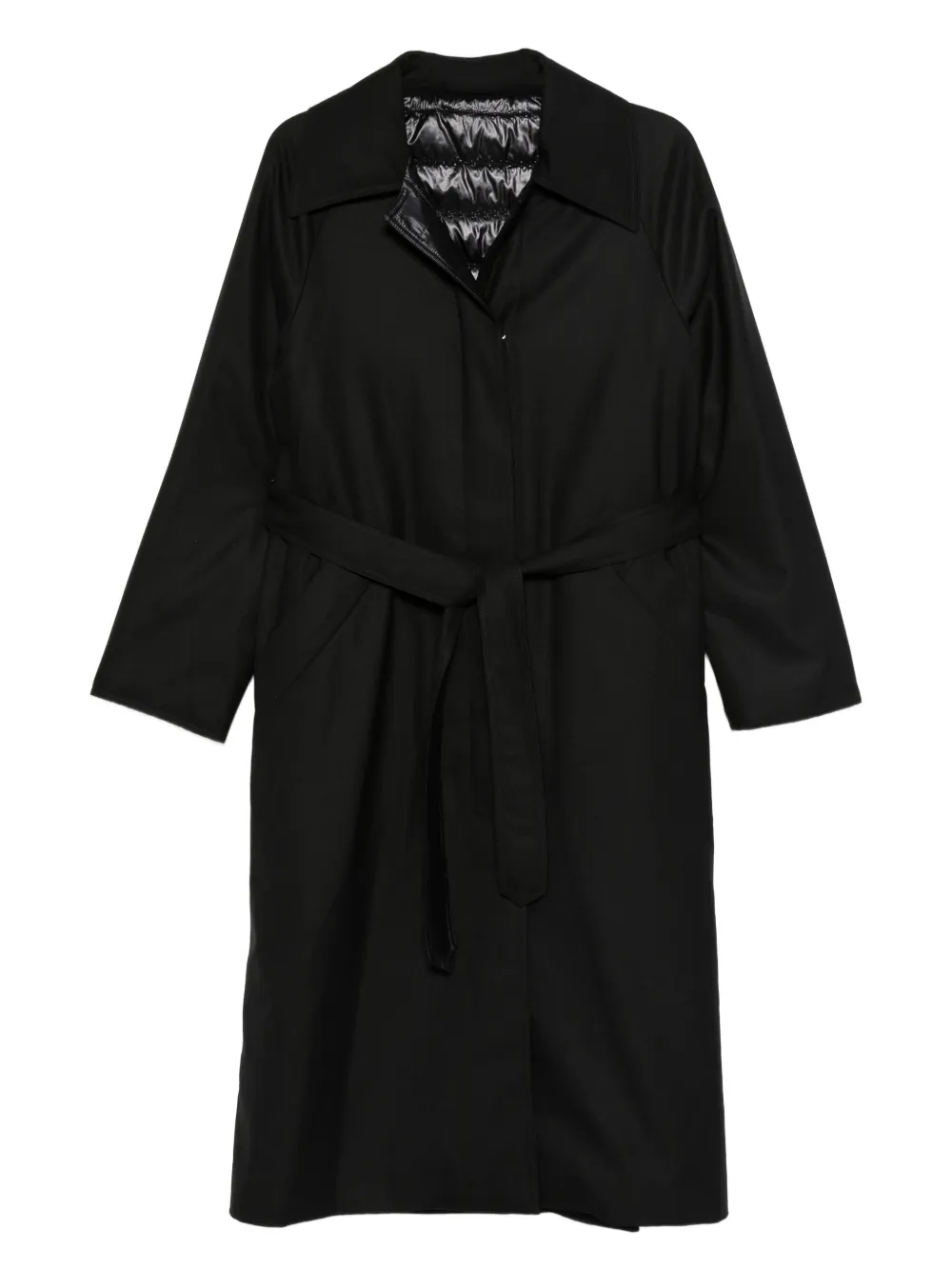 Herno belted gabardine coat | Black | Image 1