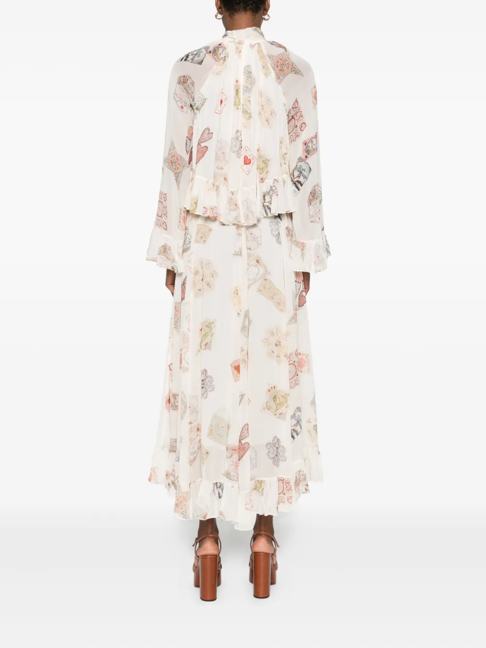 Zimmermann Hypnotic Flutter Asymmetric Dress In Neutral