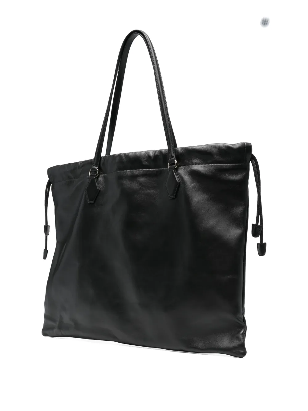 Jimmy Choo Grote leren shopper met trekkoord Zwart