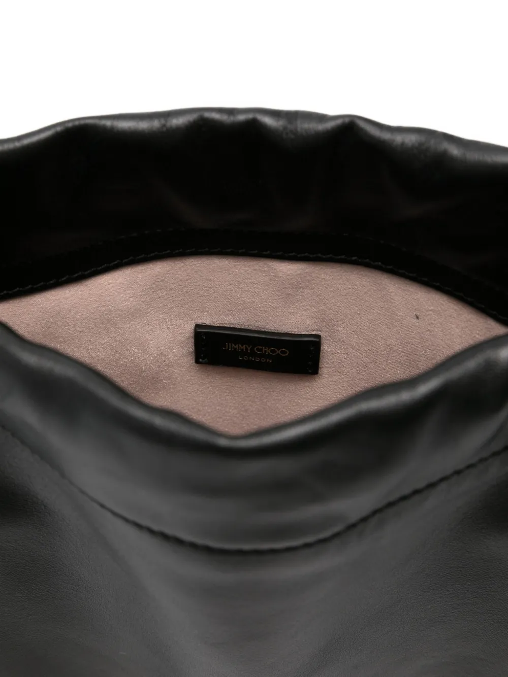 Jimmy Choo Grote leren shopper met trekkoord Zwart