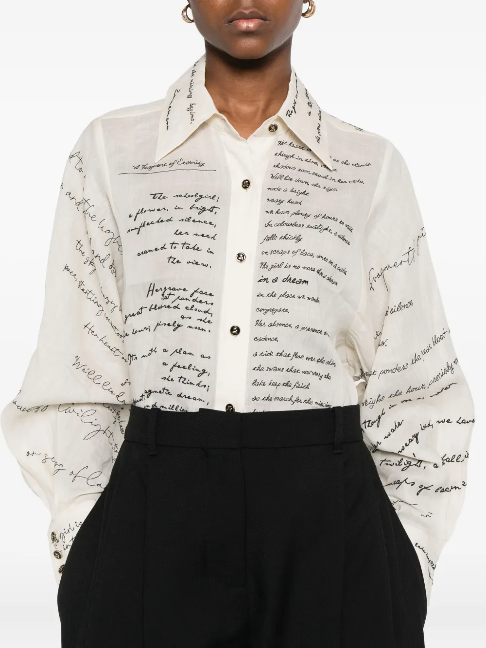 Zimmermann All-over-print Shirt In Neutral