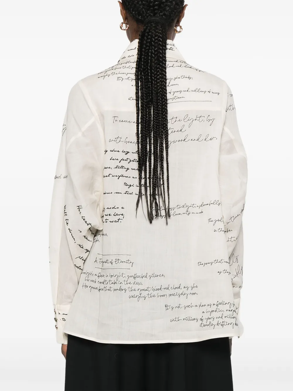 ZIMMERMANN Blouse met print Beige