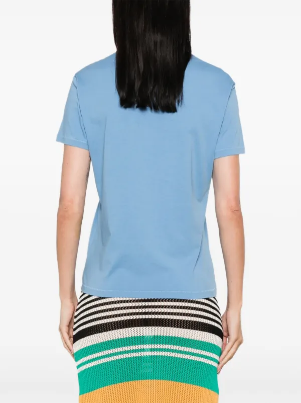 Marni flower-print T-shirt | Blue | FARFETCH