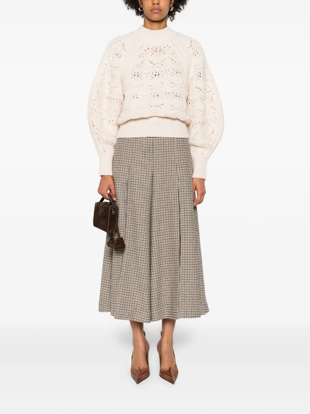 ZIMMERMANN leaf-pattern high-neck sweater | Knitted Sweaters | Image 2