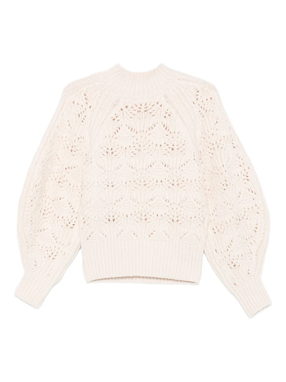 ZIMMERMANN leaf-pattern high-neck sweater | Neutrals | Image 1