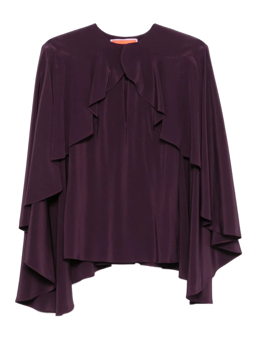 La DoubleJ ruffled overlay top | Red | Image 1