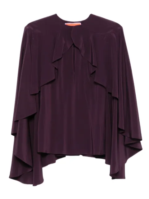 La DoubleJ ruffled overlay top