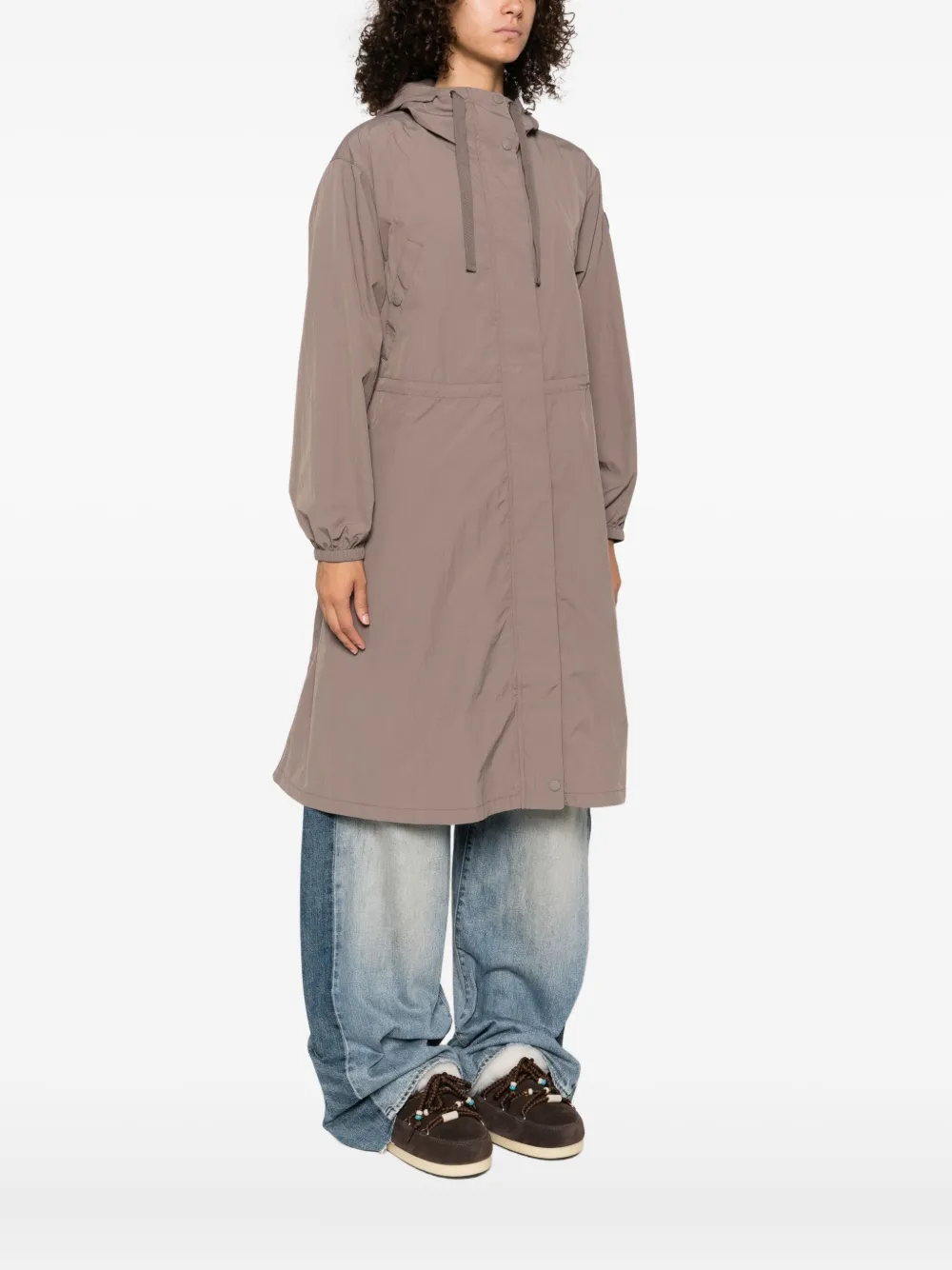 Kenzo Jas met capuchon en knoopsluiting Bruin