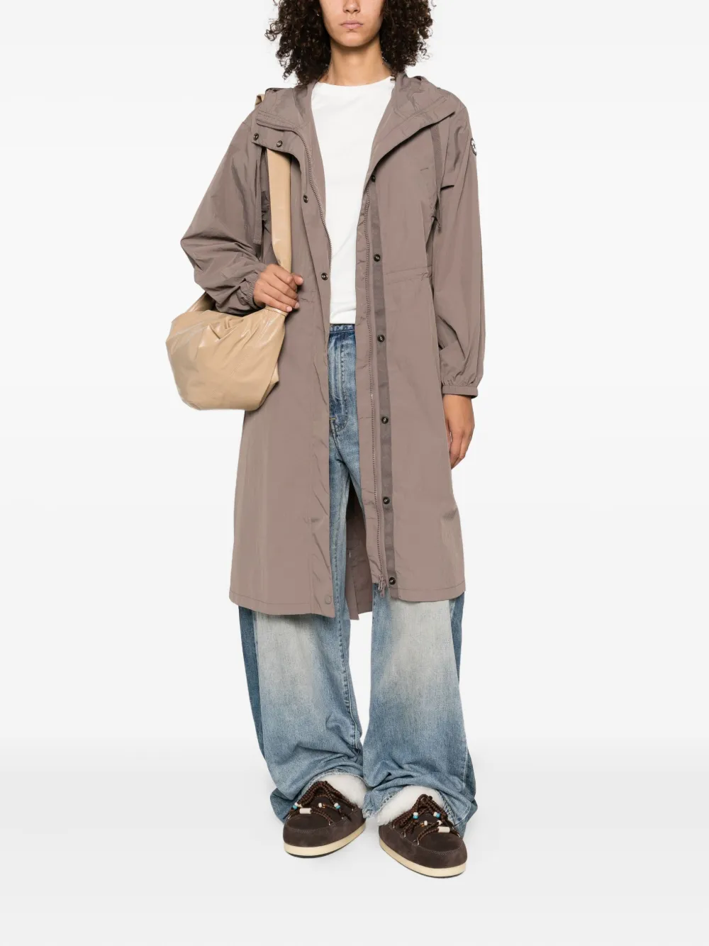 Kenzo Jas met capuchon en knoopsluiting Bruin