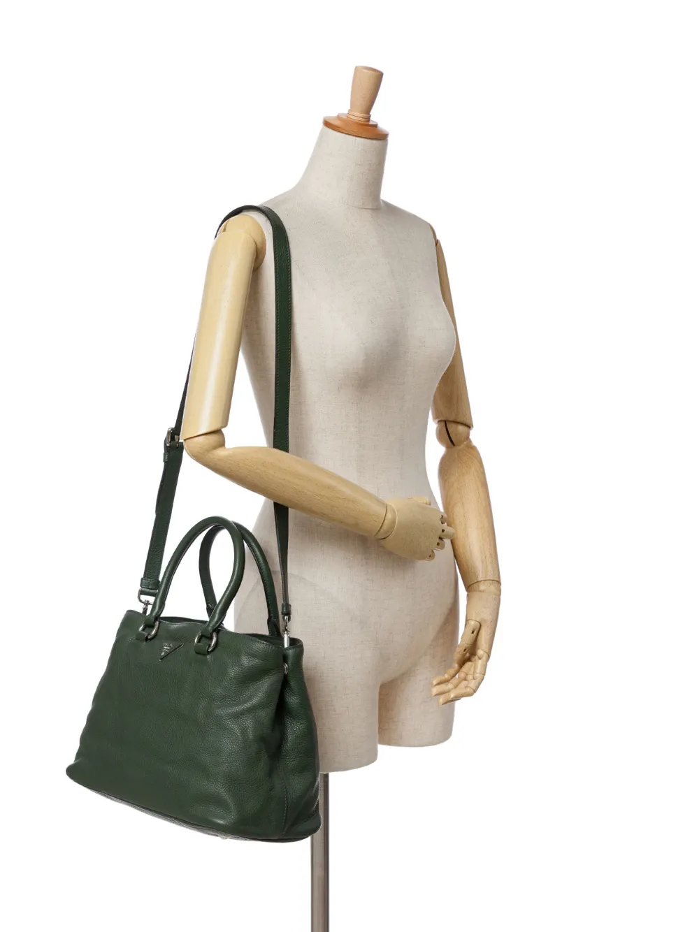 Prada Pre-Owned 2000-2024 Vitello Daino Open Convertible Tote satchel | Pre-Owned | Image 2