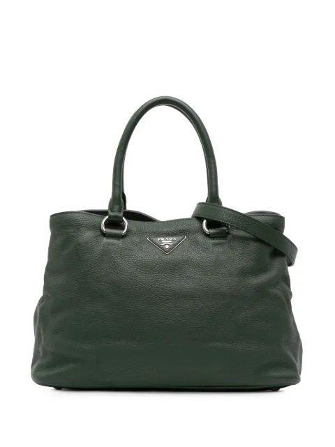 Prada Pre-Owned 2000-2024 Vitello Daino Open Convertible Tote satchel