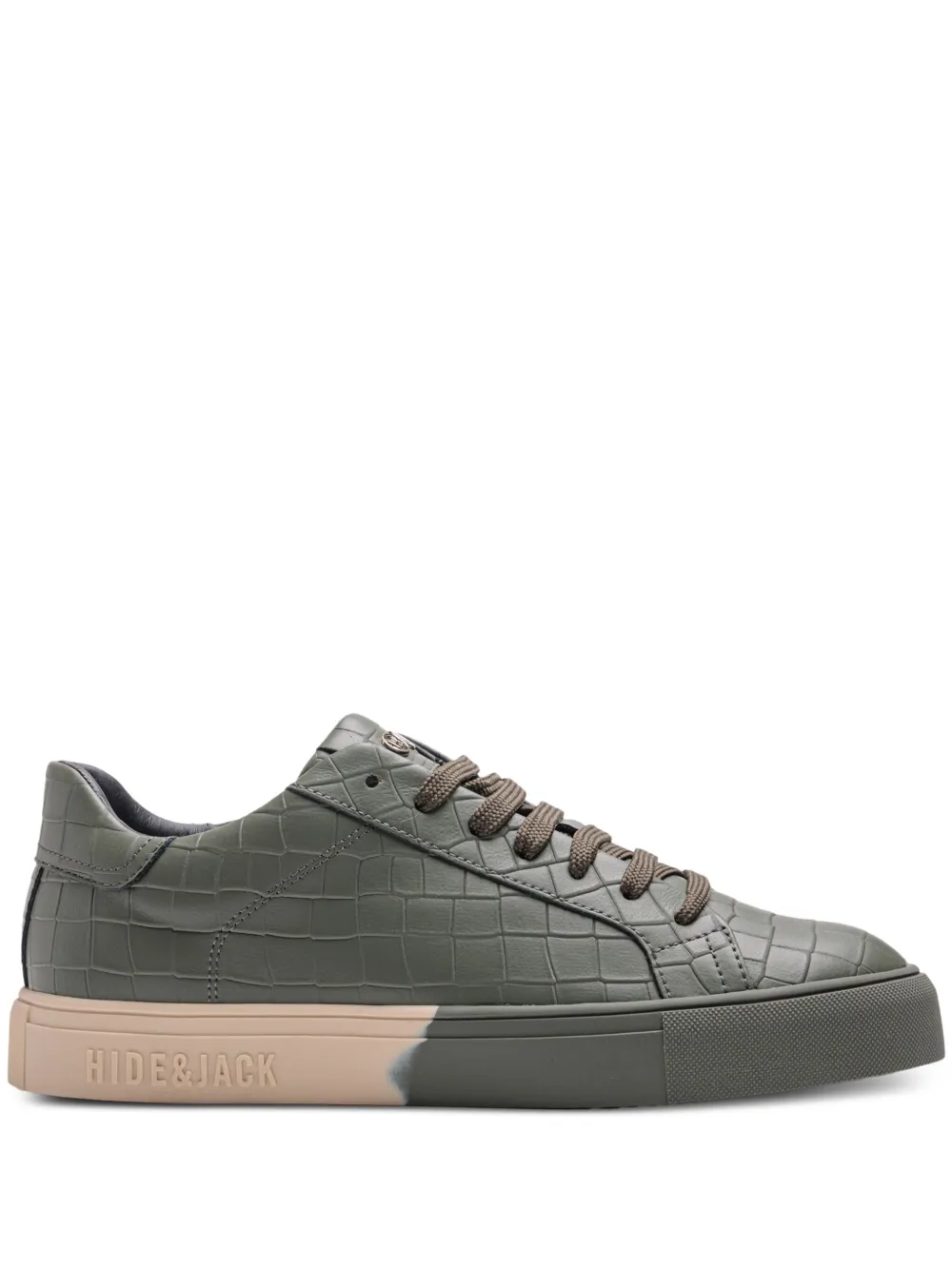Hide&Jack crocodile-embossed sneakers Green