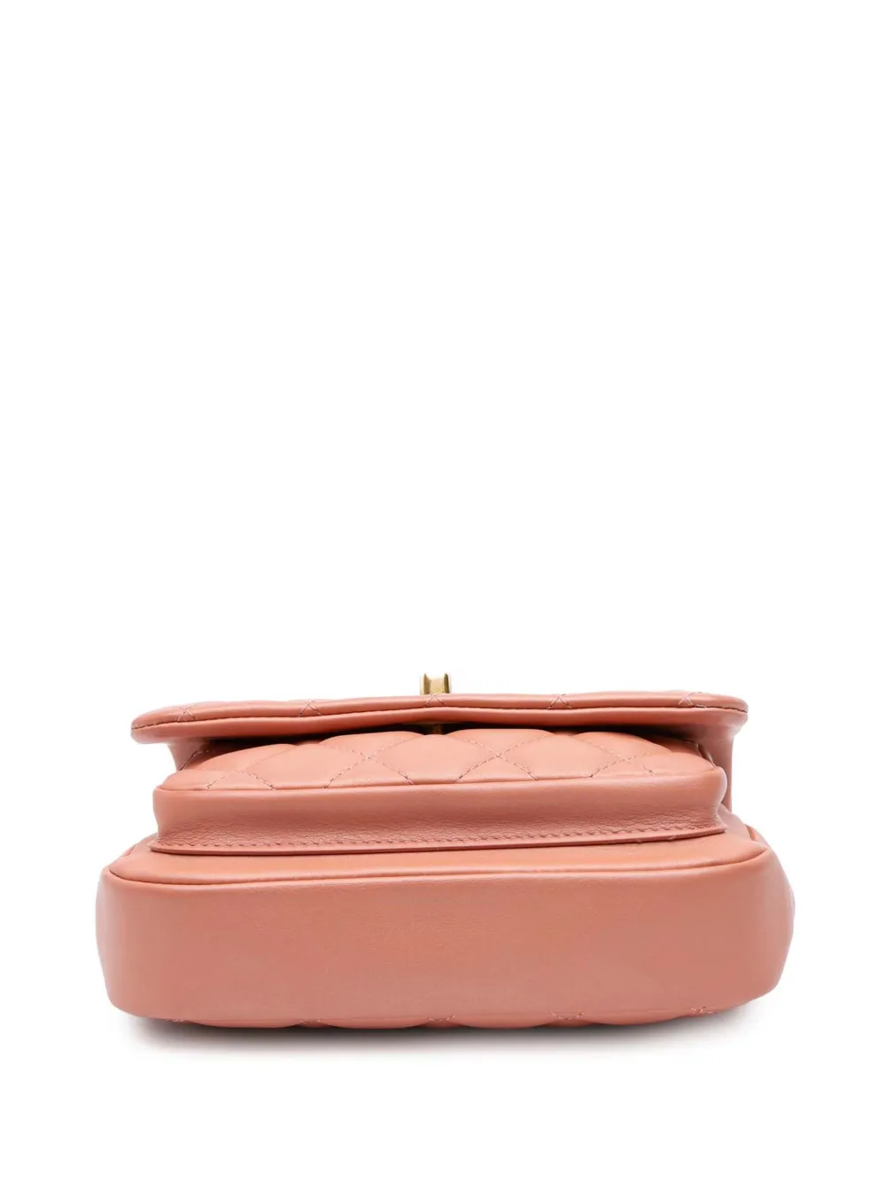 Pre-owned Chanel 2019 Mini Lambskin Business Affinity Top Handle Bag Satchel In Pink