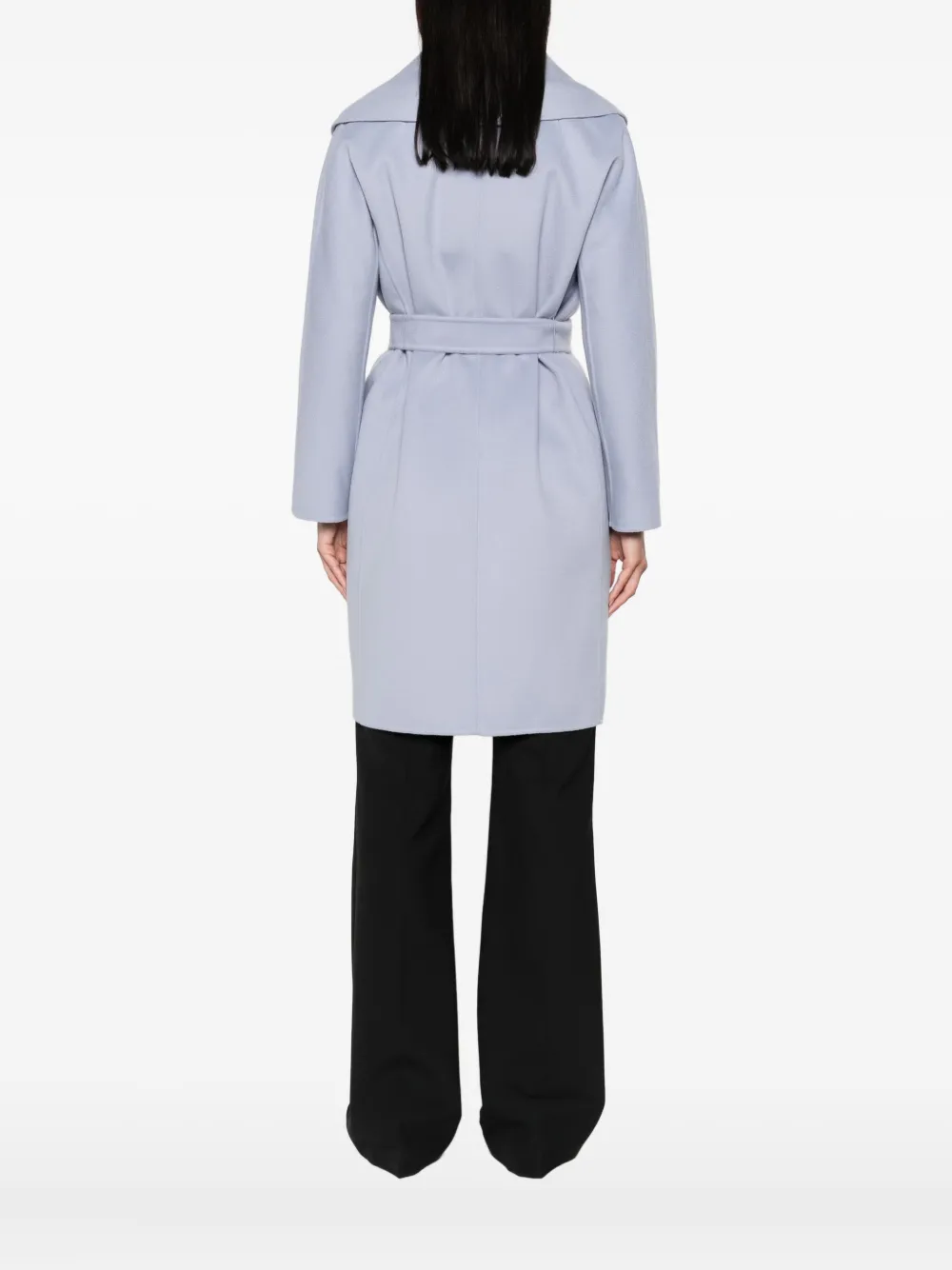 'S Max Mara belted wrap coat Blauw