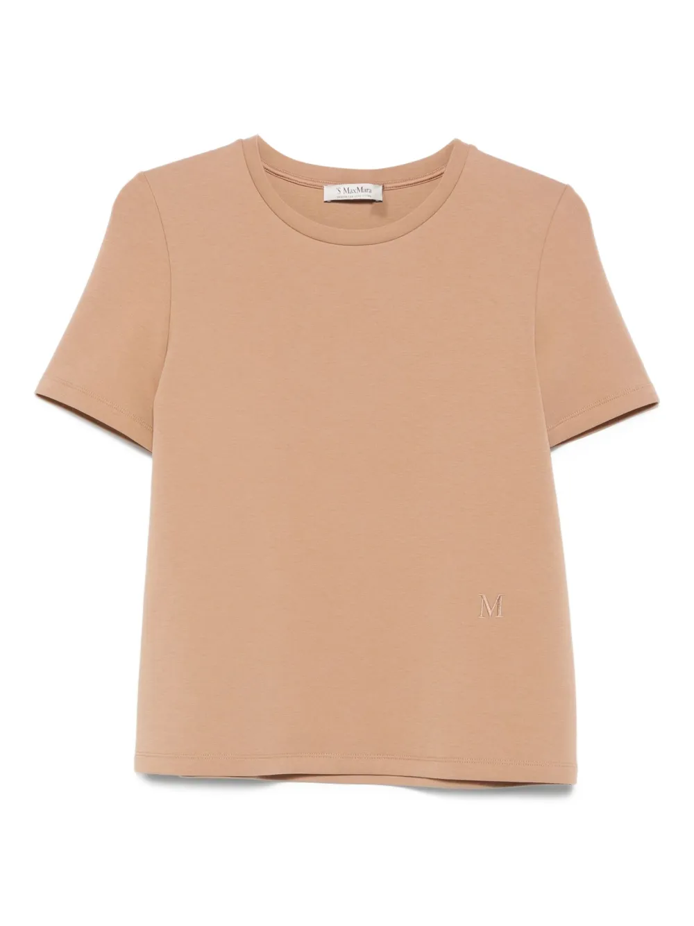 'S Max Mara T-shirt met geborduurd logo Bruin