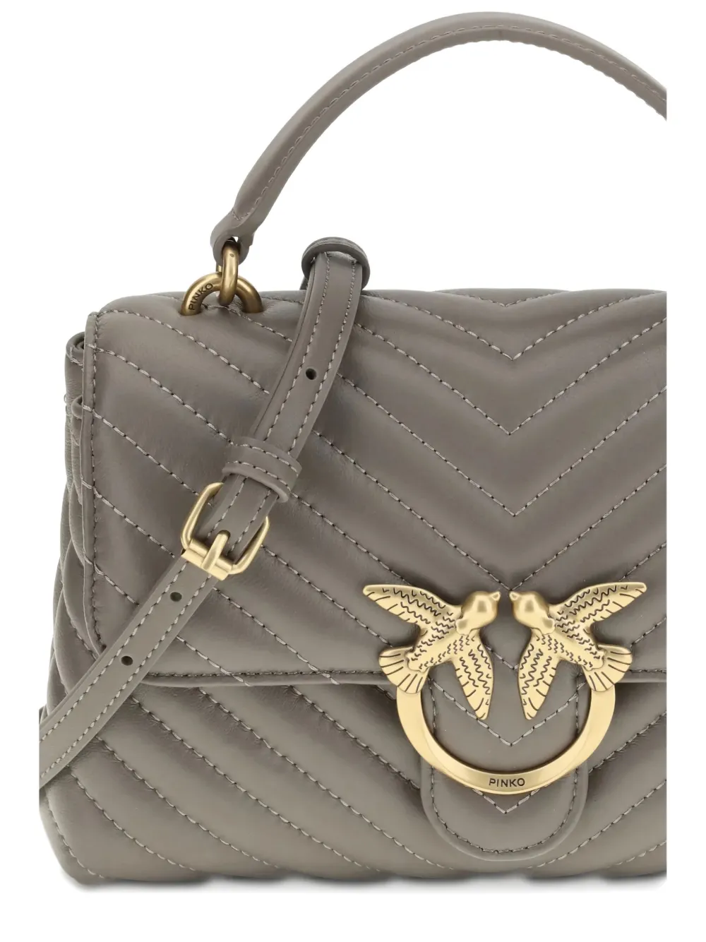 PINKO Classic Love shopper Grijs