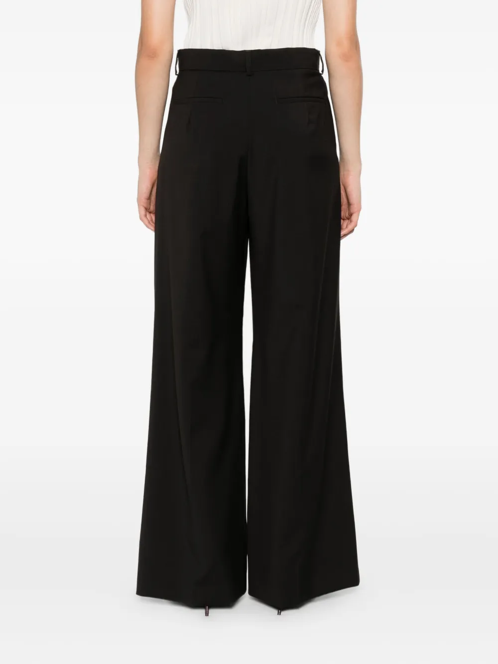 Sportmax pleated tailored trousers Zwart