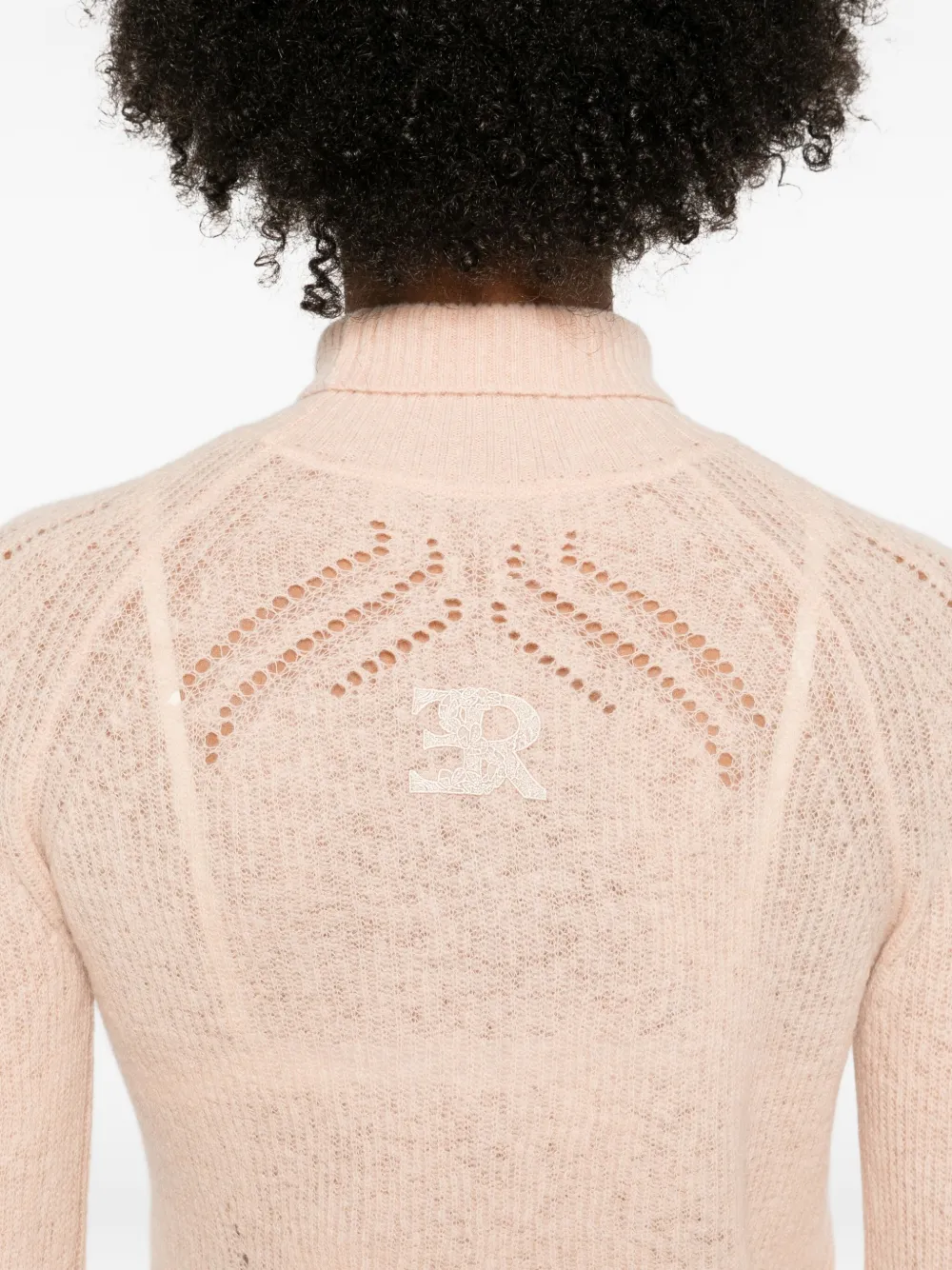 Ermanno Scervino Eyelet-detail Sweater In Neutral