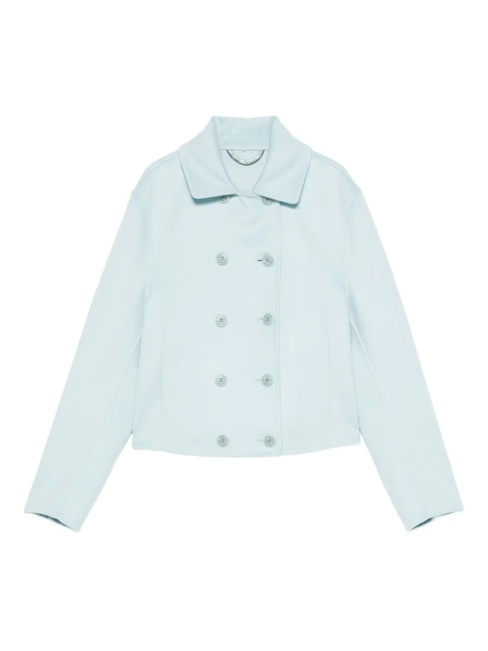 Ermanno Scervino double-breasted wool short coat Blauw