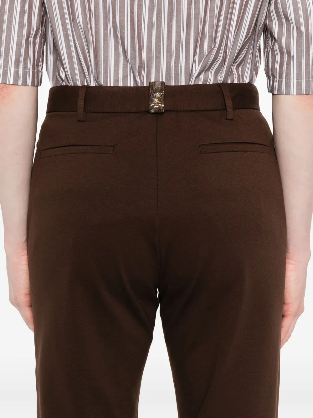 Fabiana Filippi Flared broek Bruin