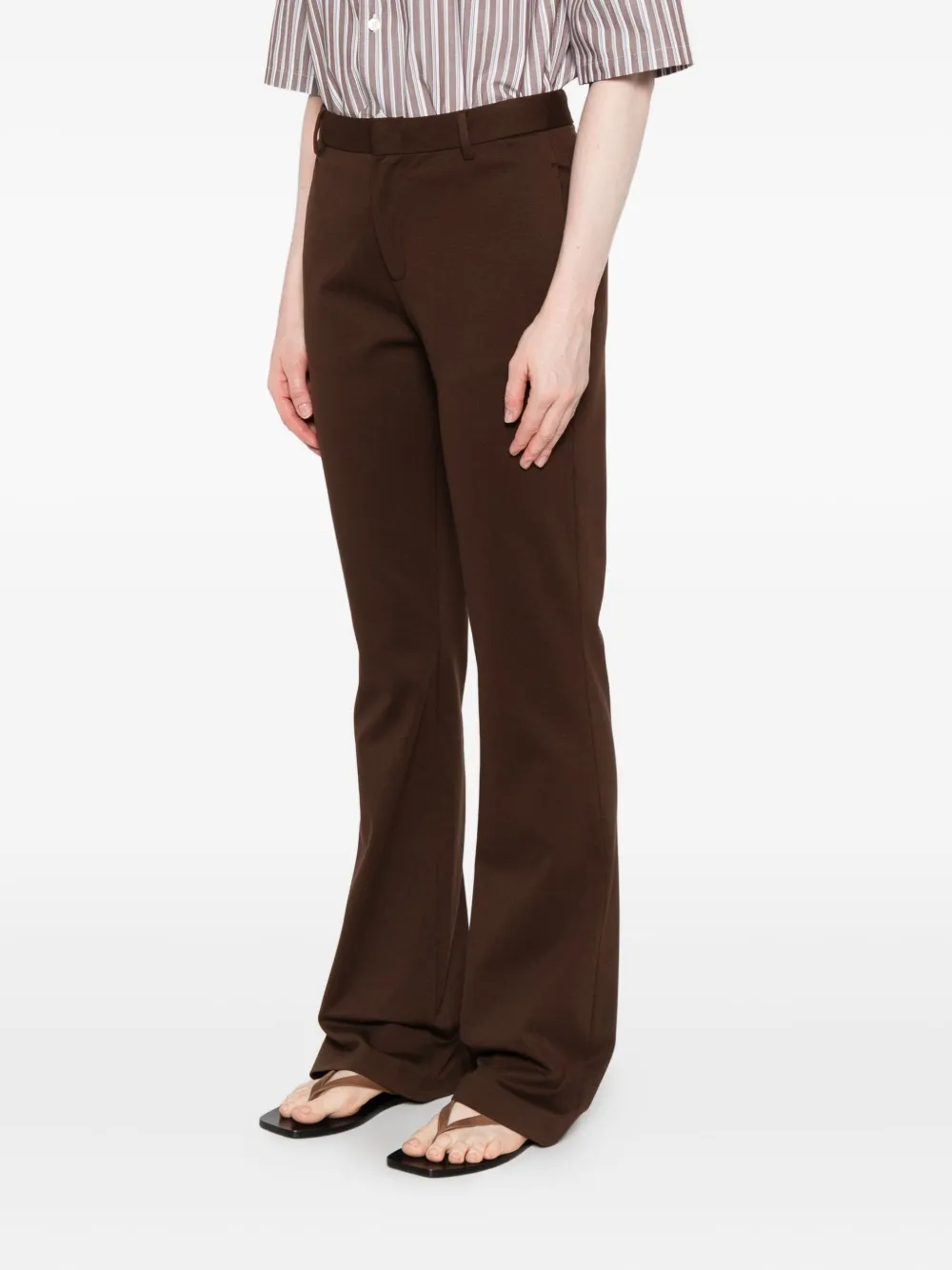 Fabiana Filippi Flared broek Bruin