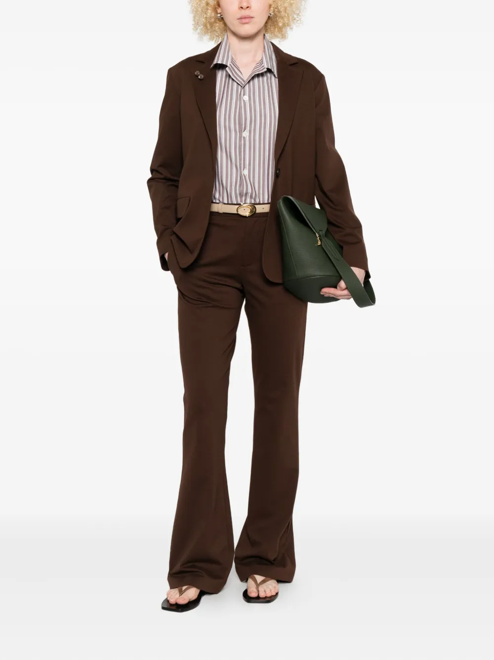 Fabiana Filippi Flared broek - Bruin