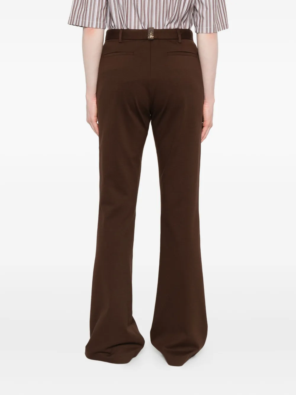 Fabiana Filippi Flared broek Bruin