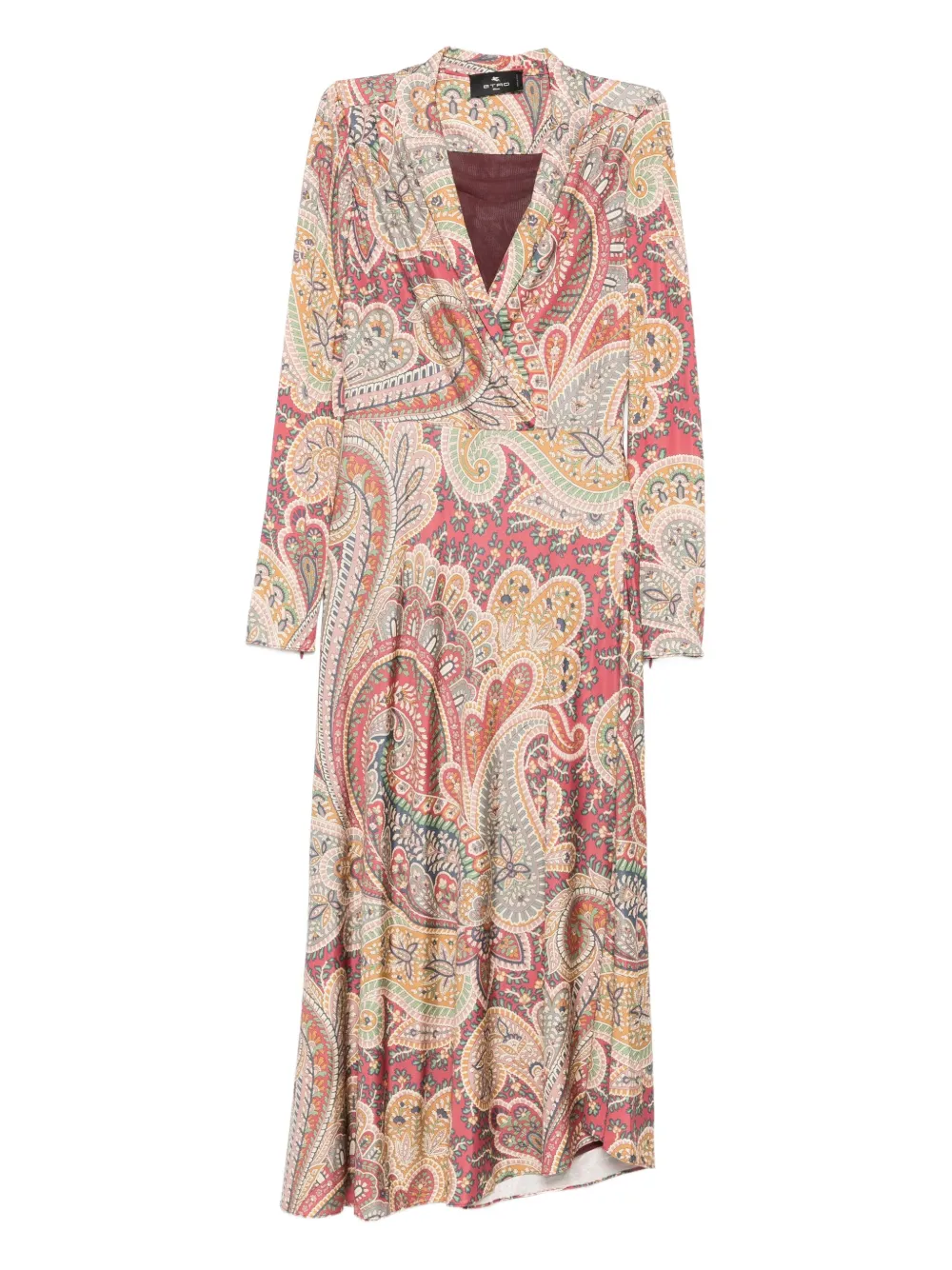 ETRO Wikkeljurk met paisley-print Beige