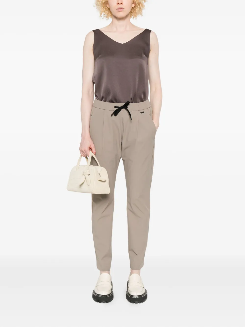 Herno Broek met trekkoord - Beige