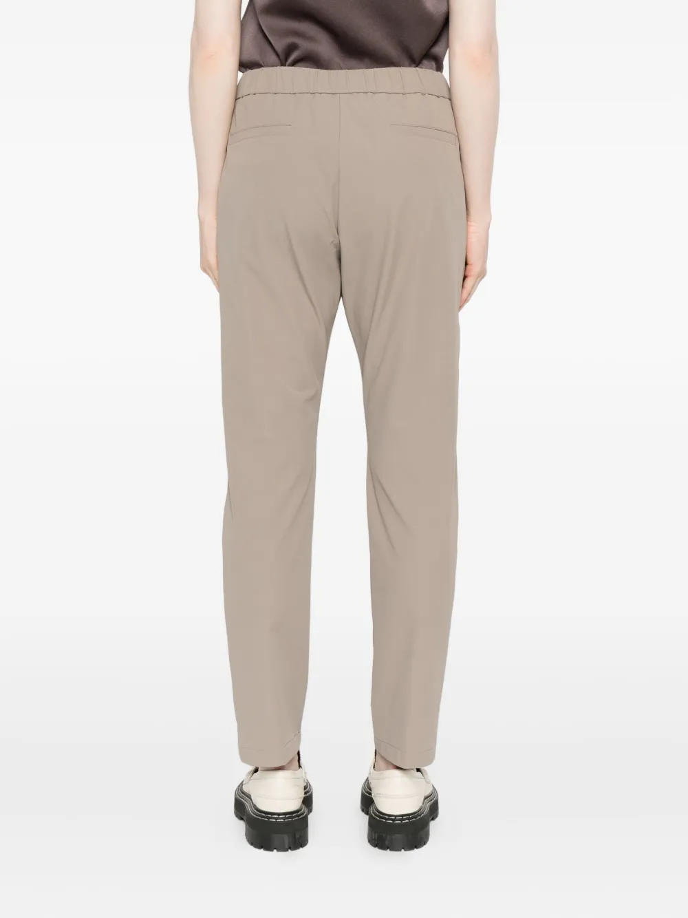 Herno Pleated Drawstring Trousers In Neutral