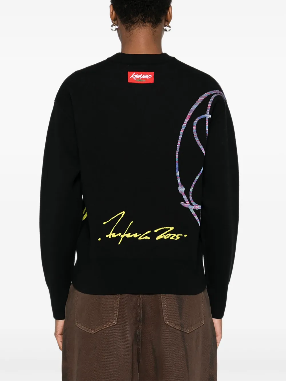 Kenzo X Futura 2000 Flower-print Sweater In Multi