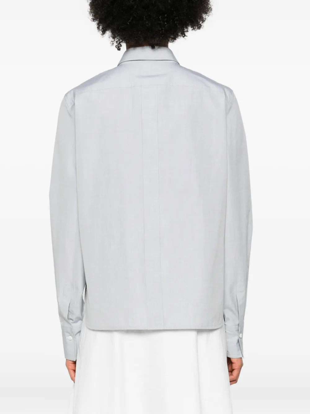 Brunello Cucinelli Button-down shirt met krijtstreep Grijs