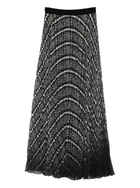 Ermanno Scervino pleated patterned skirt