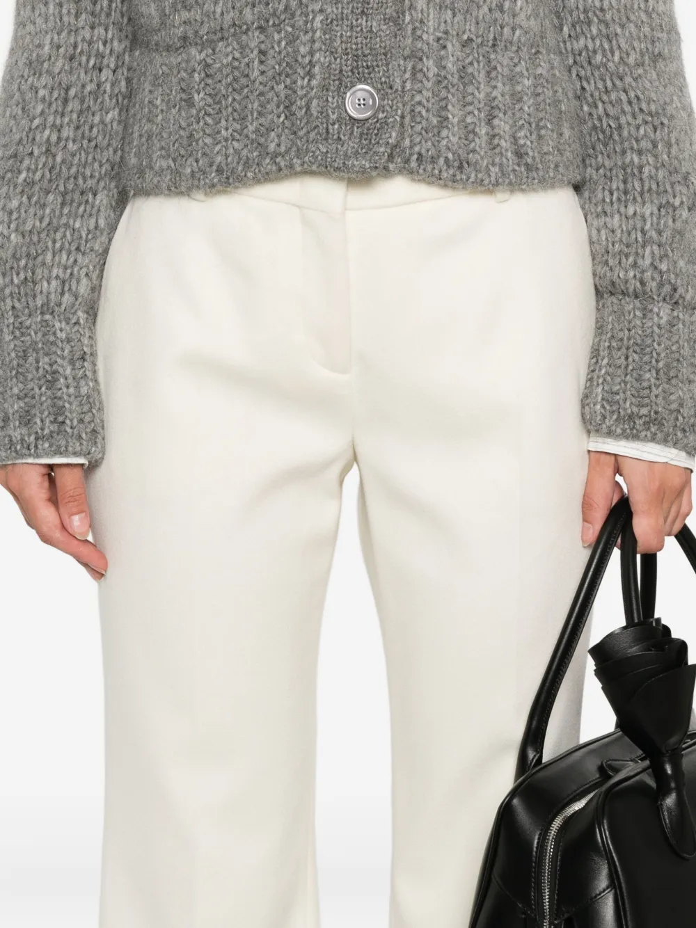 Ermanno Scervino Virgin-wool Trousers In White