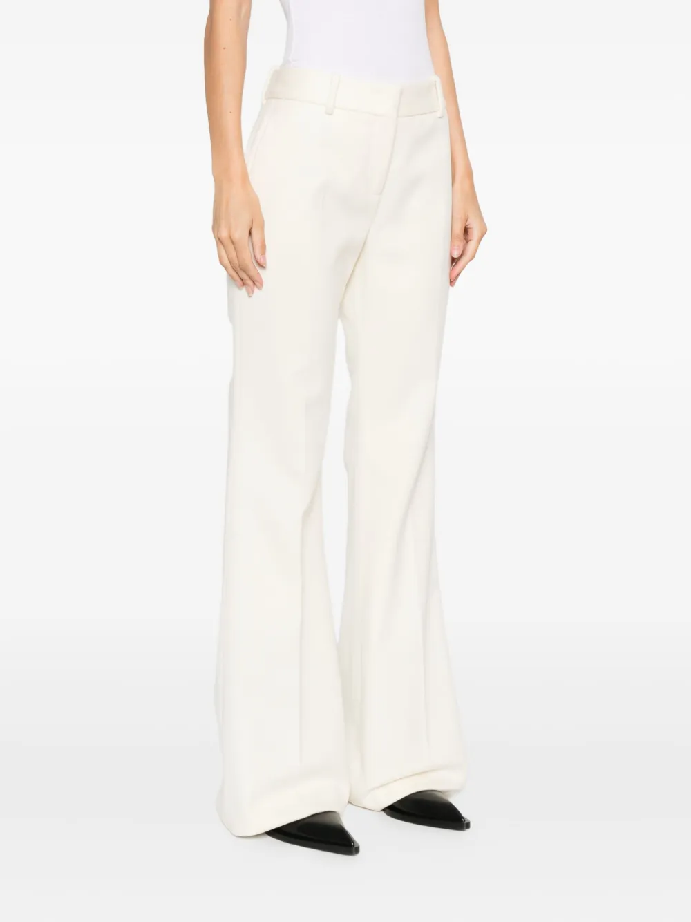 Ermanno Scervino Virgin-wool Trousers In White