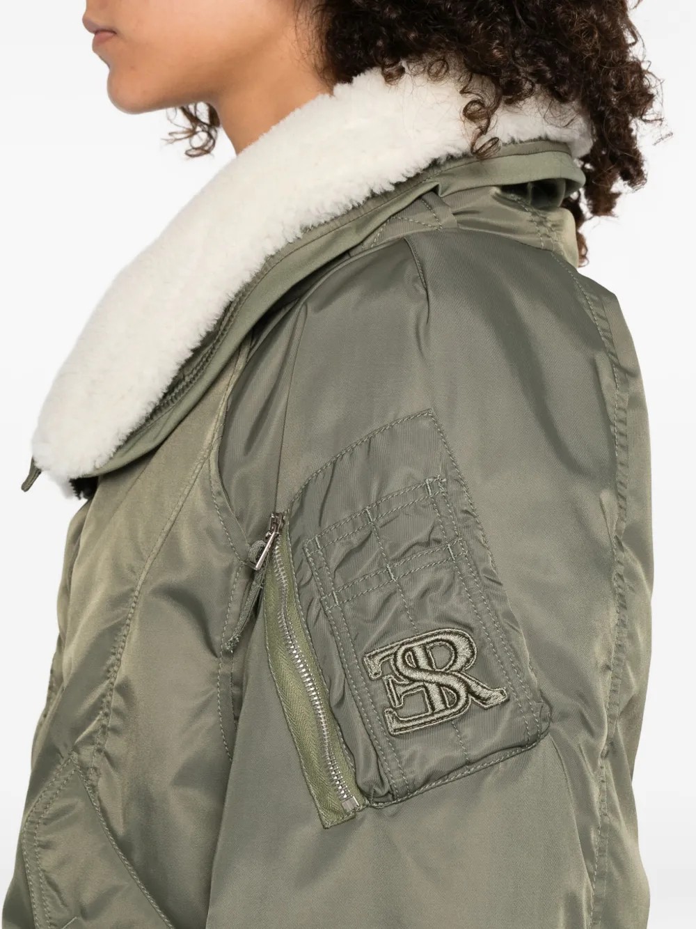 Ermanno Scervino Bomberjack met capuchon Groen