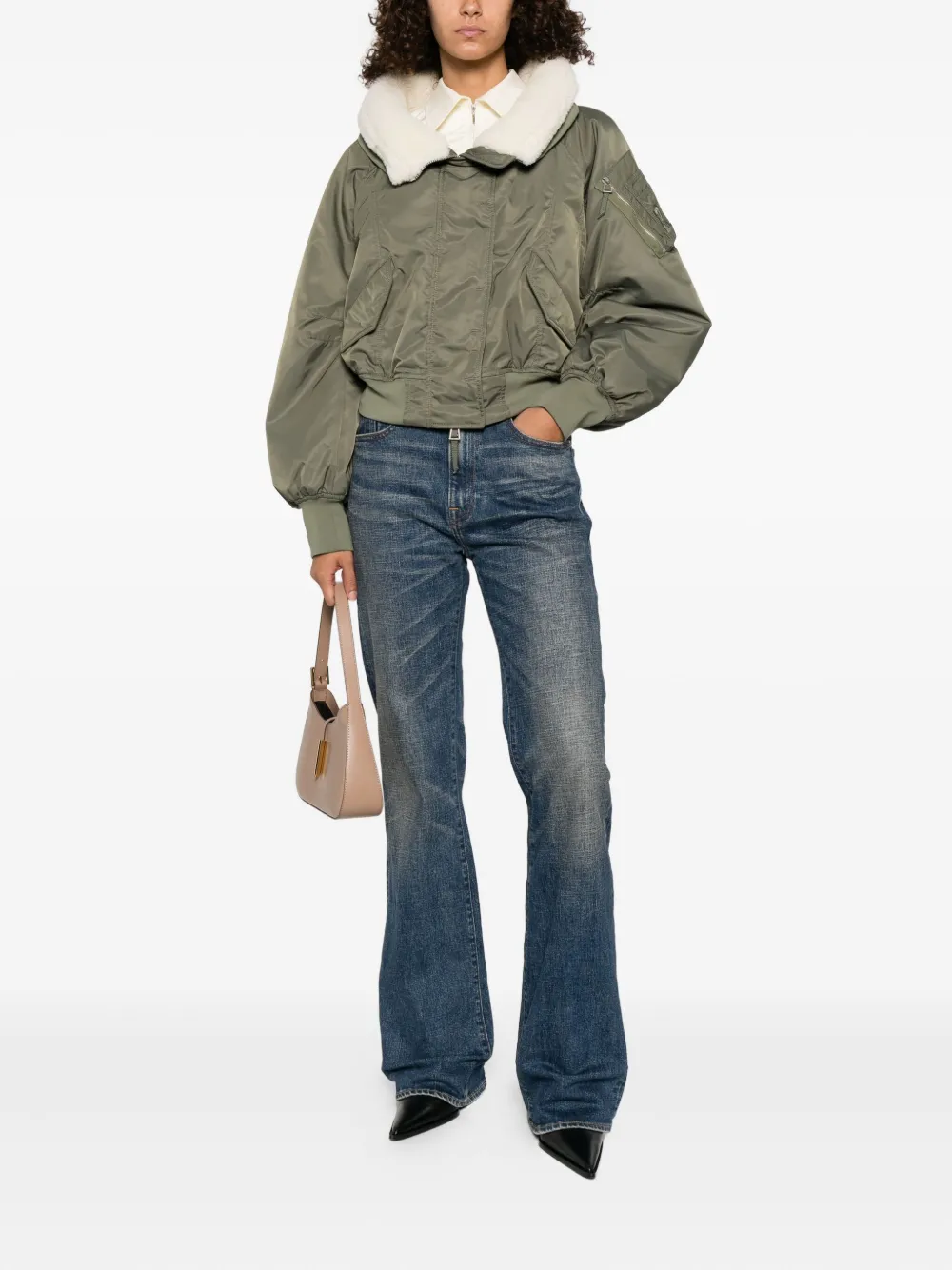 Ermanno Scervino Bomberjack met capuchon Groen