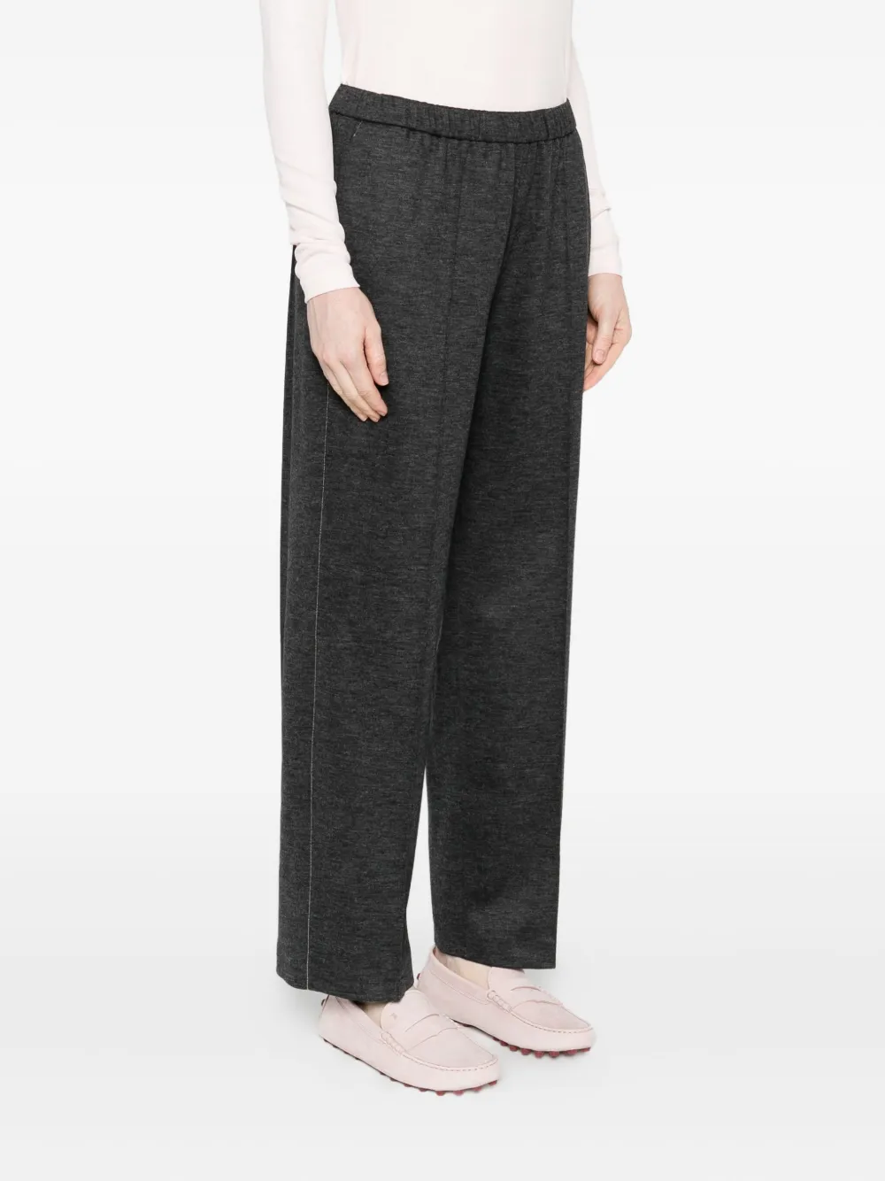 Fabiana Filippi Broek met naaddetail Grijs