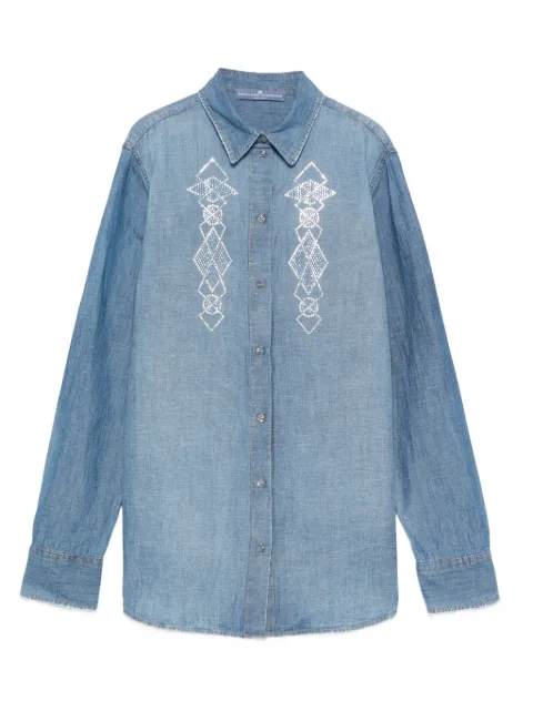 Ermanno Scervino embroidered denim shirt