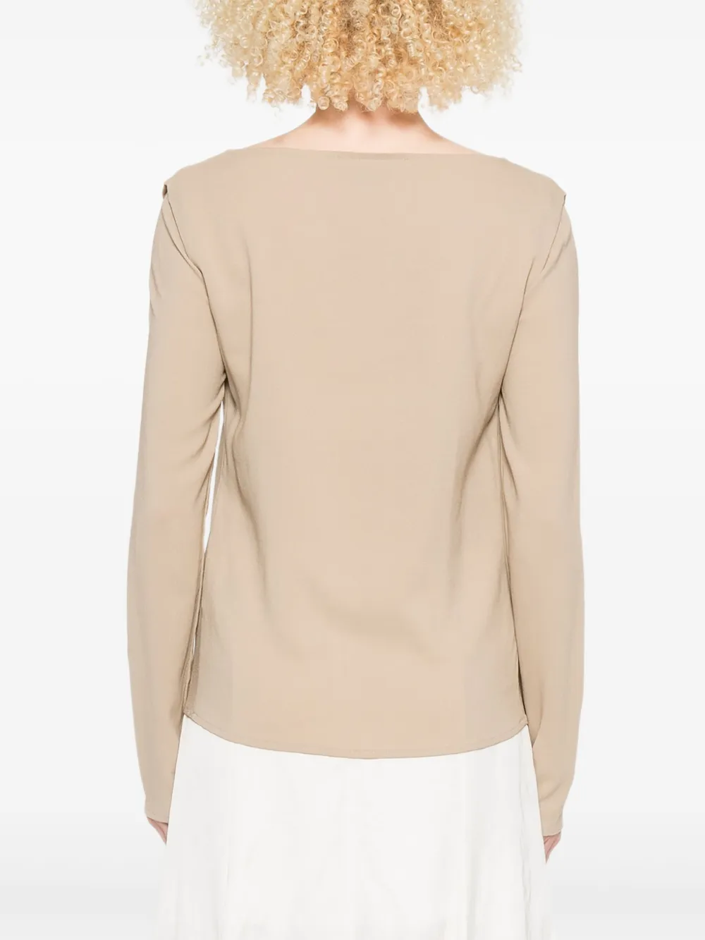 Ermanno Scervino Sweater met boothals Bruin